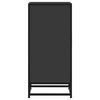 vidaXL Sideboard Schwarz 35,5x35x76 cm Holzwerkstoff und Metall