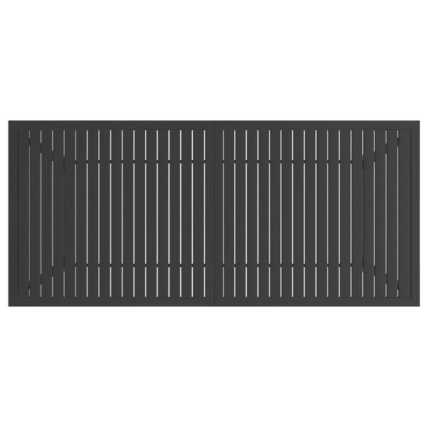 vidaXL Gartentisch Anthrazit 190x80x72 cm Stahl