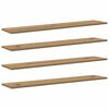 vidaXL Regalbrett 4 pcs Braun 100 x 20 x 1.5 cm Holzwerkstoff