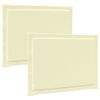 vidaXL Sitzkissen 2 stk. Polyester Creme 47 x 36 x 2 cm