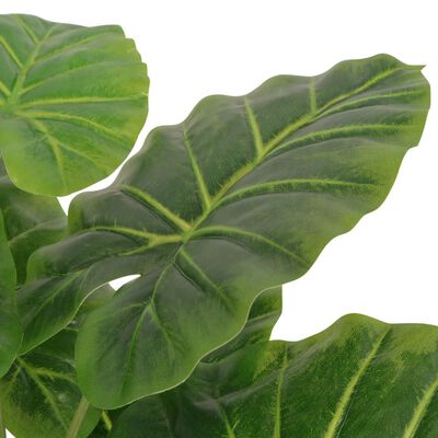 vidaXL Künstliche Taro Pflanze mit Topf 85 cm Grün