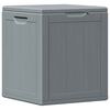 vidaXL Garten-Aufbewahrungsbox 90 L Grau PP-Holzoptik