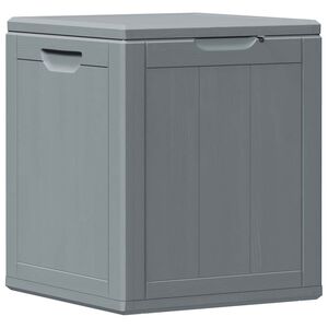 vidaXL Garten-Aufbewahrungsbox 90 L Grau PP-Holzoptik