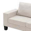 vidaXL Sofa Creme 4-Sitzer Stoff
