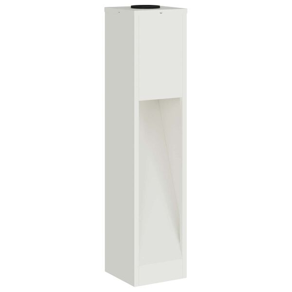 vidaXL Solar LED Wegeleuchte 2 pcs Wei&szlig; Kalt gewalzter Stahl