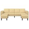 vidaXL Sofa mit Kissen Grau-Gr&uuml;n 250 x 188 x 76 cm Cordstoff