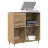 vidaXL Schallplattenschrank mit Regal Artisan-Eiche 85 x 38 x 89 cm