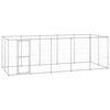vidaXL Outdoor-Hundezwinger Verzinkter Stahl 12,1 m&sup2;