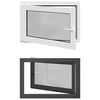 vidaXL Kellerfenster RISOR 90 x 60 cm PVC und Glas Anthrazit