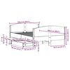 vidaXL Massivholzbett ohne Matratze Wei&szlig; 120x200 cm Kiefernholz