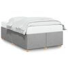 vidaXL Bettgestell ohne Matratze Hellgrau 120x200 cm Stoff