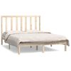 vidaXL Massivholzbett ohne Matratze 135x190 cm Kiefernholz