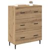 vidaXL Sideboard Artisan-Eiche 69,5 x 34 x 90 cm Verbundholz und Eisen