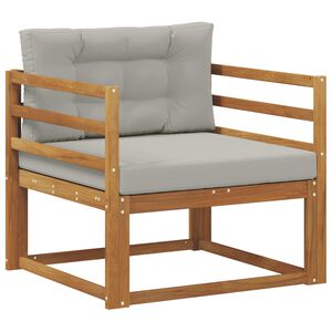 vidaXL Outdoor Mittelsofa Massivholz Akazie Natur