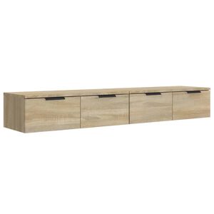 vidaXL Wandschr&auml;nke 2 Stk. Sonoma-Eiche 68x30x20 cm Holzwerkstoff