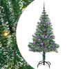 vidaXL K&uuml;nstlicher Weihnachtsbaum beschneit mit LED Licht 150 cm