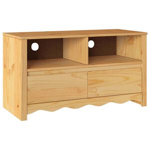 vidaXL TV-Schr&auml;nk Drammen Eiche 99 x 43 x 55 cm Massivholz Kiefer