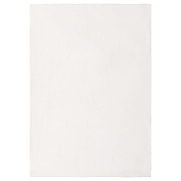 vidaXL Teppich Kunstkaninchenfell 200x300 cm Creme