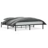 vidaXL Bettgestell Metall Schwarz 180x200 cm