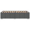 vidaXL Bettgestell ohne Matratze Dunkelgrau 90x200 cm Stoff