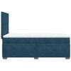 vidaXL Boxspringbett mit Matratze Blau 90x200 cm Samt