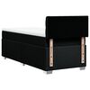 vidaXL Boxspringbett mit Matratze Schwarz 90x190 cm Stoff