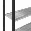 vidaXL B&uuml;cherregal Graues Sonoma 60 x 24 x 161 cm Holzwerkstoff