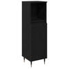 vidaXL Badezimmerschrank Schwarz Eichen-Optik 30 x 30 x 100 cm