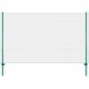 vidaXL Maschendrahtzaun mit Pfosten Stahl 25 x 2 m Gr&uuml;n