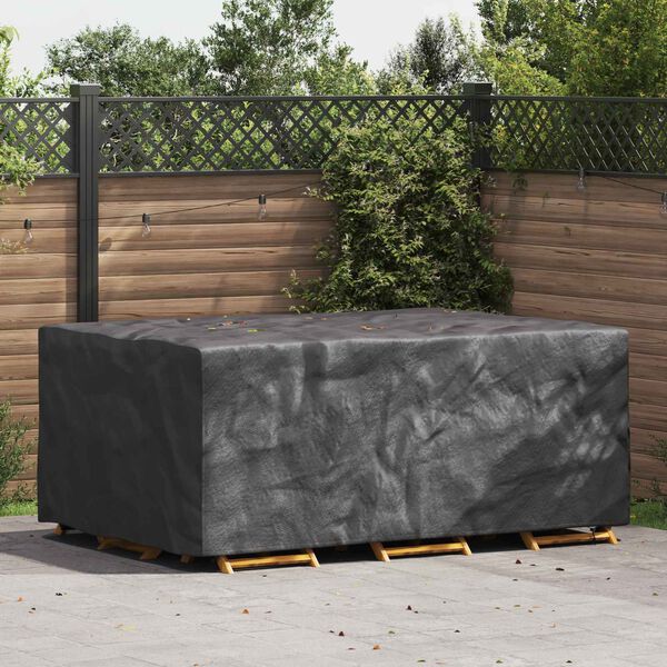 vidaXL M&ouml;belbezug Uni Schwarz 210 x 130 x 70 cm 600D