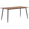 vidaXL Esstisch Braun 140x70x75 cm MDF