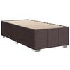 vidaXL Boxspringbett mit Matratze Dunkelbraun 100x200 cm Stoff