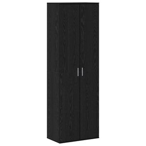 vidaXL Highboard Schwarz Eichen-Optik 60 x 35 x 180 cm Holzwerkstoff