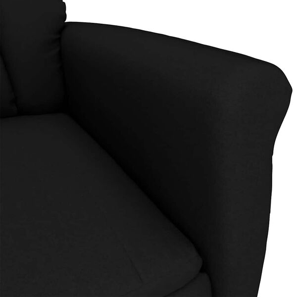 vidaXL Massagesessel mit Kissen Schwarz 70.5 x 96.5 x 95 cm Kunstleder