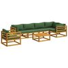 vidaXL Sofa-Set 7 stk. Natur Massivholz Akazie