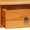 vidaXL Konsolentisch Natur 50,5 x 30 x 75,5 cm Massives Mahagoni Holz