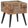 vidaXL Beistelltisch 40x40x45 cm Recyceltes Massivholz Teak