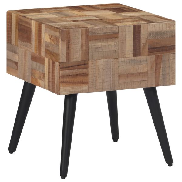 vidaXL Beistelltisch 40x40x45 cm Recyceltes Massivholz Teak