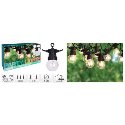 ProGarden LED Garten-Lichterkette 20 Lampen 24 V