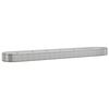 vidaXL Hochbeet Verzinkter Stahl 544x100x36 cm Silbern