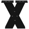 vidaXL Couchtischbeine X-Form 2 Stk. Schwarz 40x(30-31) cm Stahl