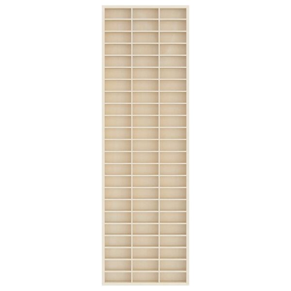 vidaXL Wanddisplay-Case mit Regal Beige 30 x 4,5 x 96 cm Holzwerkstoff