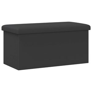 vidaXL Faltbare Sitzbank mit Stauraum Grau PVC