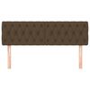 vidaXL Kopfteile 2 Stk. Dunkelbraun 80x7x78/88 cm Stoff