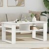 vidaXL Couchtisch mit Speicher Wei&szlig; 96 x 54 x 44 cm Holzwerkstoff