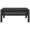 vidaXL 3-tlg. Garten-Lounge-Set Massivholz Kiefer Schwarz
