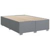 vidaXL Boxspringbett mit Matratze Hellgrau 140x190 cm Stoff