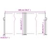 vidaXL Seitenmarkise Ausziehbar Wei&szlig; 120x600 cm