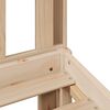vidaXL Massivholzbett mit Regal ohne Matratze 90x200 cm Kiefer