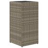 vidaXL Pflanzk&uuml;bel Grau 30x30x60 cm Poly Rattan